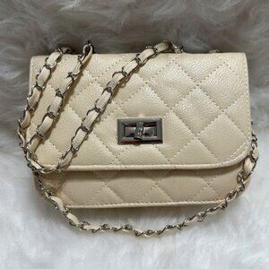 Beige small classic bag for women A great holiday gift
